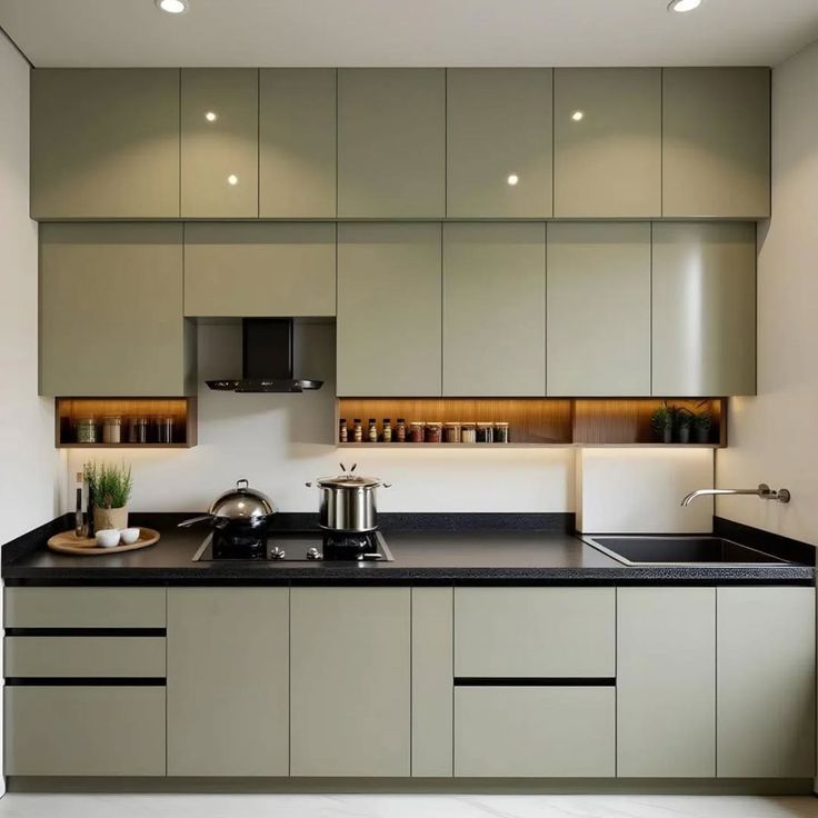 Custom study and kitchen